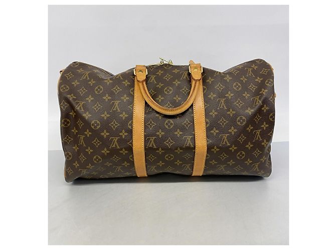Keepall Borsa Boston Louis Vuitton Marrone - vista 10