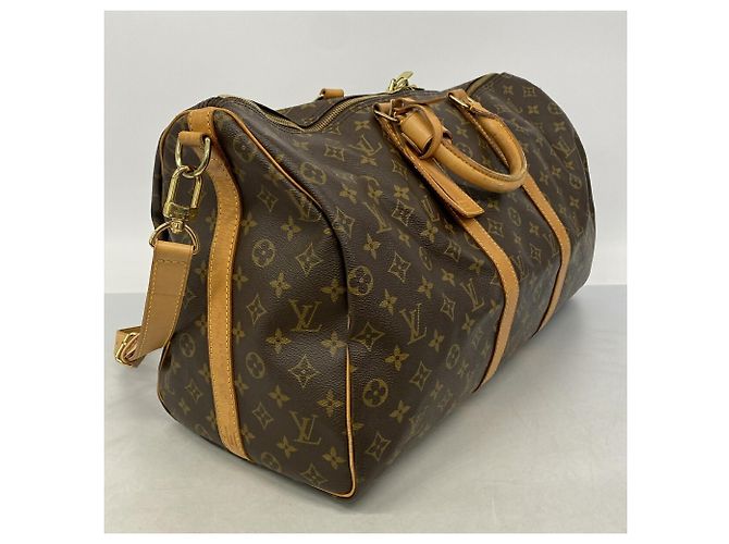Keepall Borsa Boston Louis Vuitton Marrone - vista 2