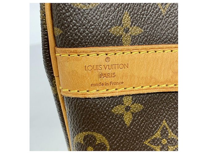 Keepall Borsa Boston Louis Vuitton Marrone - vista 5