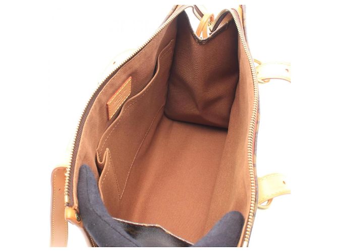 Borsa Tote Louis Vuitton Popincourt O Monogram Marrone - vista 3