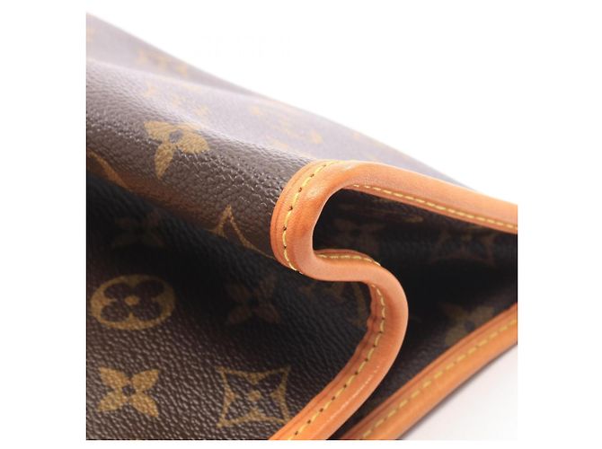 Borsa Tote Louis Vuitton Popincourt O Monogram Marrone - vista 6