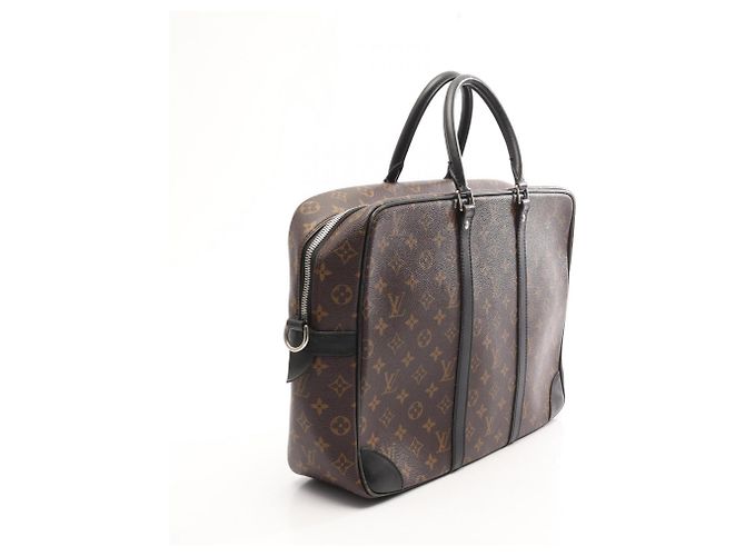 Louis Vuitton Portedocuments Voyage GM Business Bag Marrone Nero - vista 2
