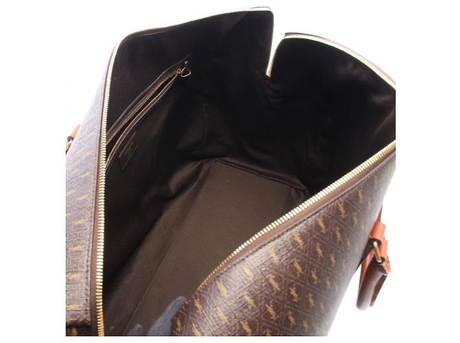 Borsa Duffle Le Monogram Yves Saint Laurent Marrone - vista 3