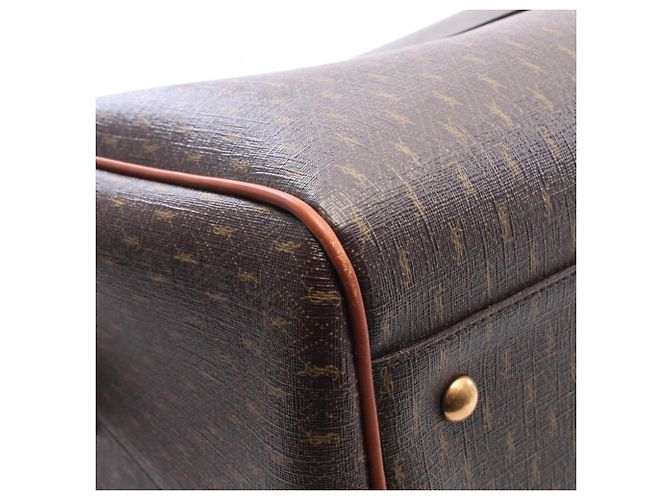 Borsa Duffle Le Monogram Yves Saint Laurent Marrone - vista 5
