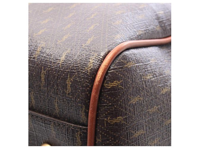 Borsa Duffle Le Monogram Yves Saint Laurent Marrone - vista 6