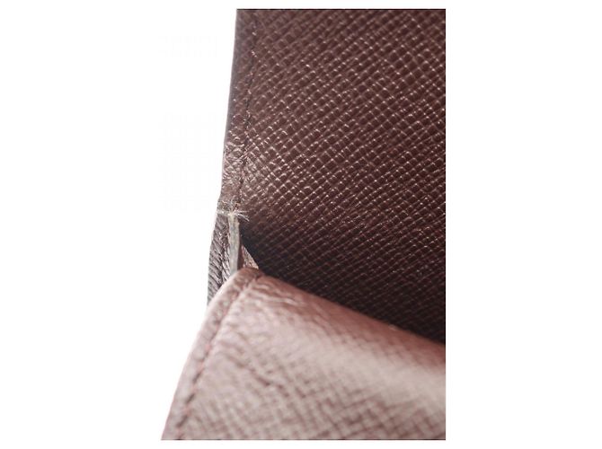 Louis Vuitton Portefeuille International Tri-fold Long Wallet Marrone Damier ebene - vista 7