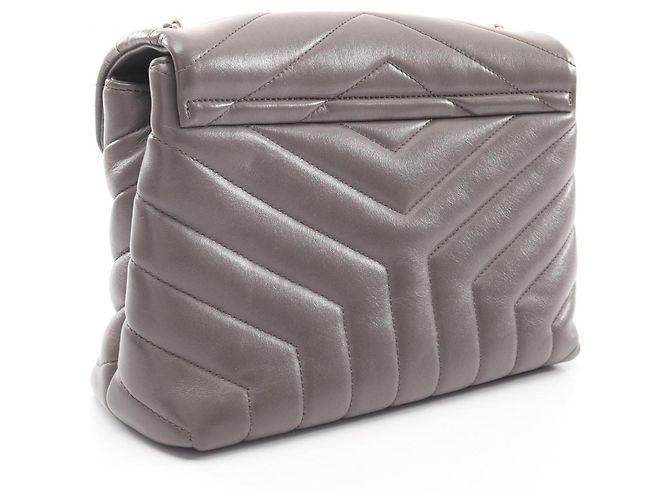 Borsa a tracolla Yves Saint Laurent Loulou Small Marrone - vista 2