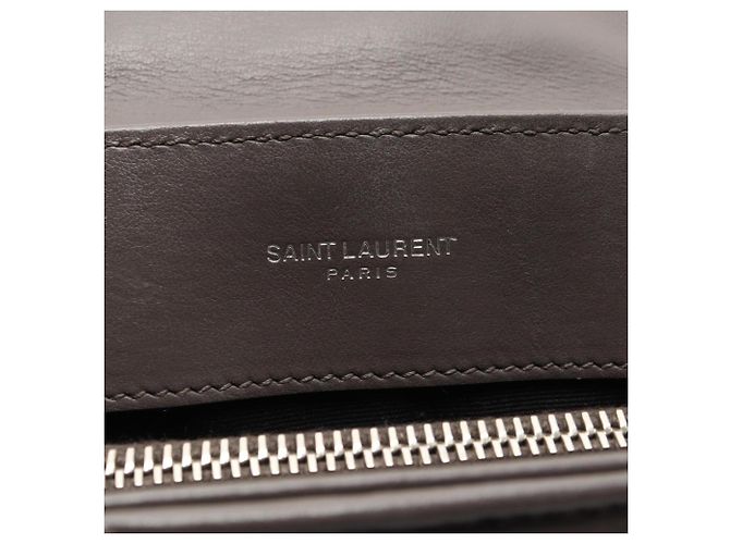 Borsa a tracolla Yves Saint Laurent Loulou Small Marrone - vista 4