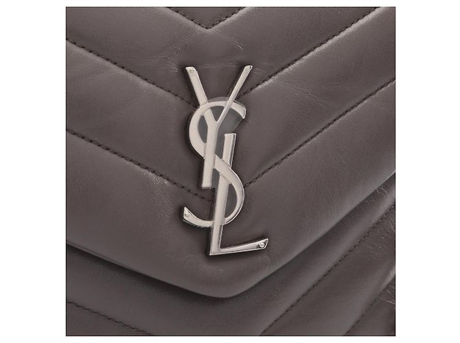 Borsa a tracolla Yves Saint Laurent Loulou Small Marrone - vista 5