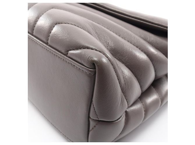 Borsa a tracolla Yves Saint Laurent Loulou Small Marrone - vista 6