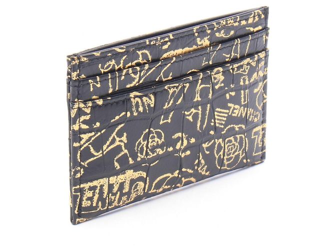 Tarjetero Chanel 2.55 Graffiti Negro - vista 2