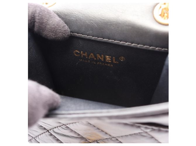 Borsa a tracolla Chanel 2.55 Matelassé Nero - vista 7
