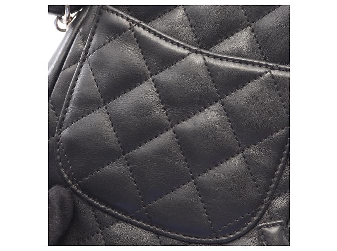 Borsa a tracolla piccola Chanel Cambon Line Nero - vista 8