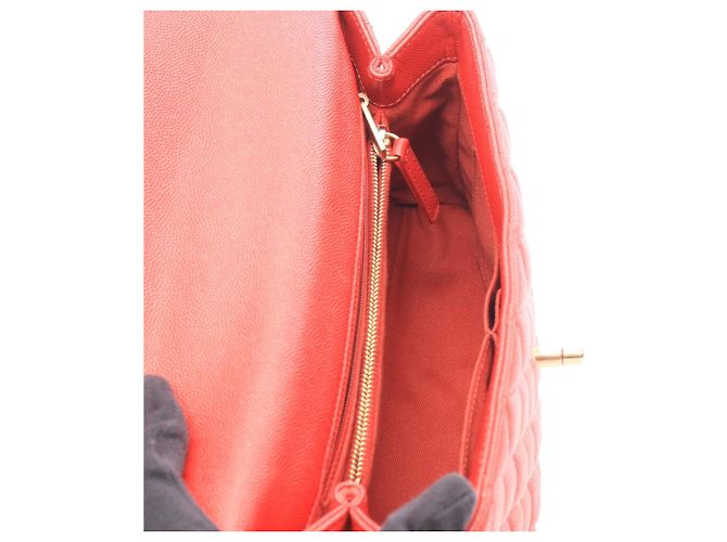 Borsa Chanel Coco Handle 29 Top Flap Rosso - vista 3