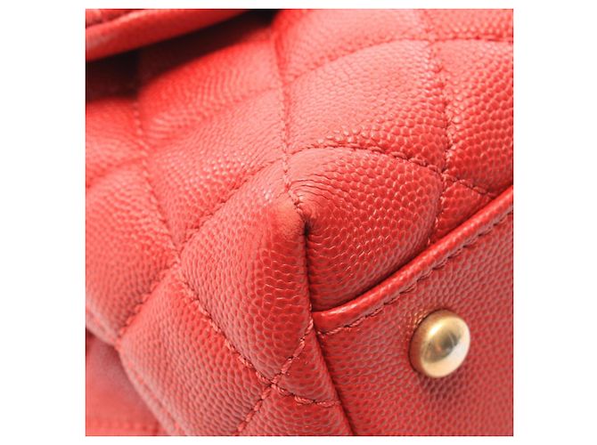 Borsa Chanel Coco Handle 29 Top Flap Rosso - vista 8