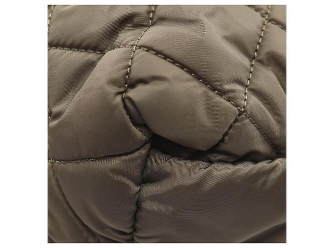 Chanel Coco Cocoon MM Check Tote Bag Mehrfarben Khaki - Ansicht 6