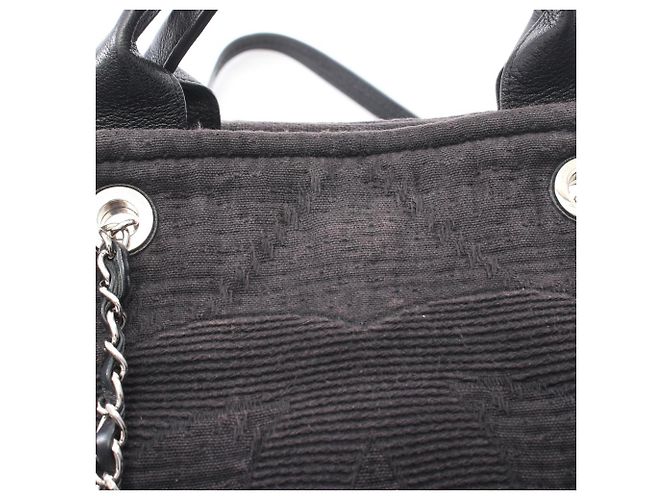 Borsa Shopping Grande Chanel Coco Mark Nero - vista 18