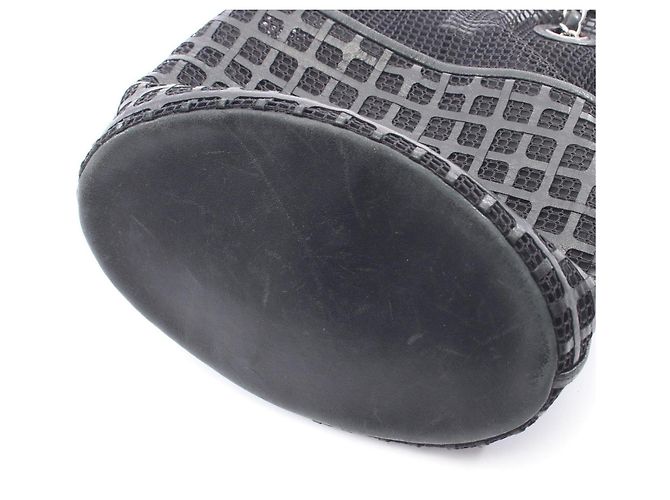 Borsa a secchiello con coulisse Chanel Coco Mark Nero - vista 12
