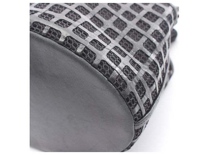 Borsa a secchiello con coulisse Chanel Coco Mark Nero - vista 7
