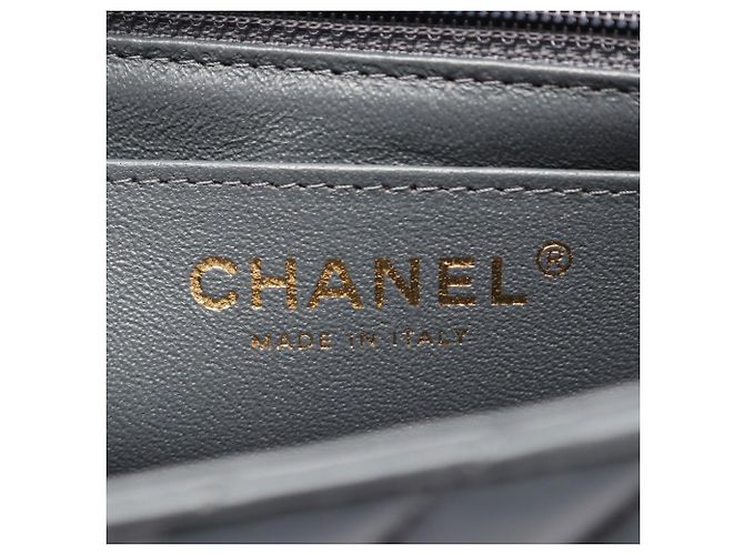 Borsa a tracolla Mini Chanel Chevron V-Stitch Blu - vista 4