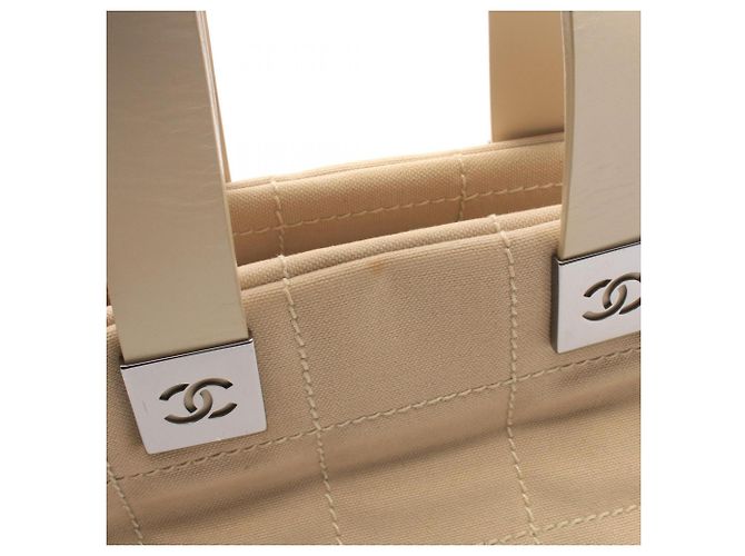 Chanel Chocolate Bar Handtasche Beige - Ansicht 11