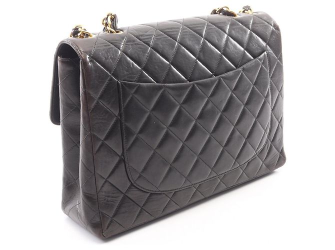 Chanel 30 Large Matelassé Single Flap Handbag Black - view 2