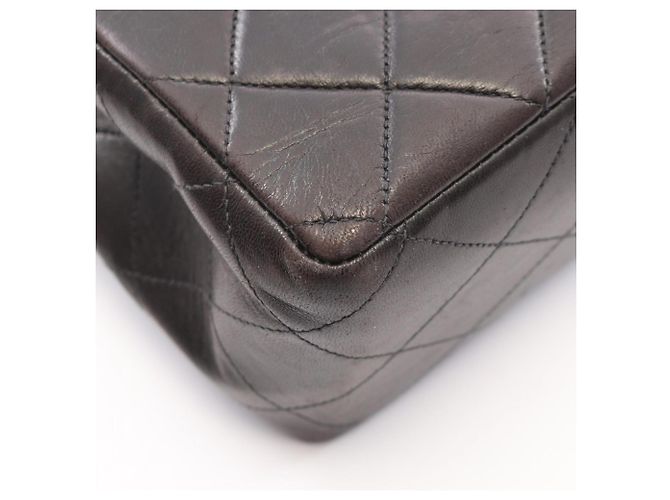Chanel 30 Large Matelassé Single Flap Handbag Black - view 7