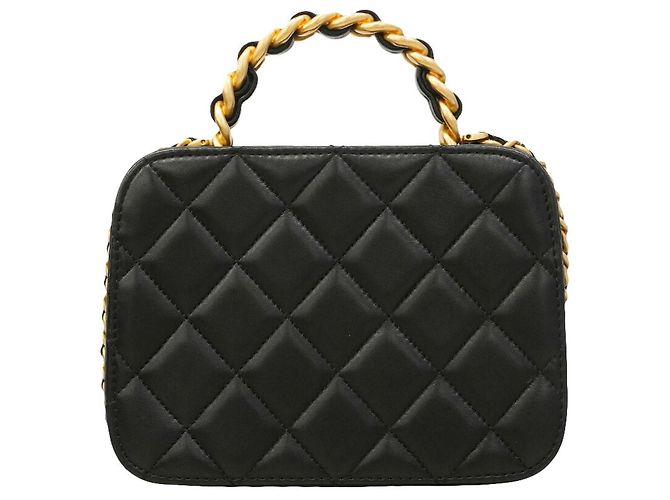 Borsa a tracolla con catena Chanel Matelassé Nero - vista 11