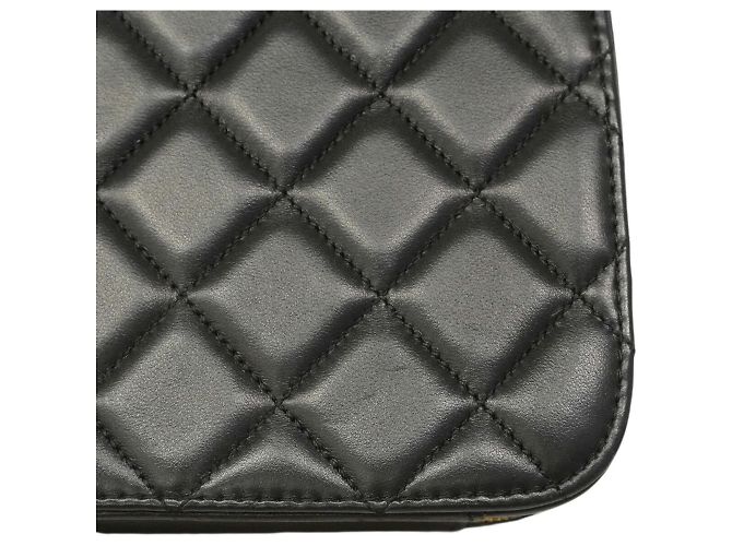 Borsa a tracolla con catena Chanel Matelassé Nero - vista 9