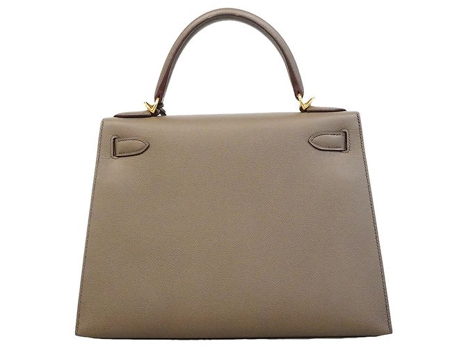 Hermès Borsa Hermes Kelly 28 Grigio - vista 10
