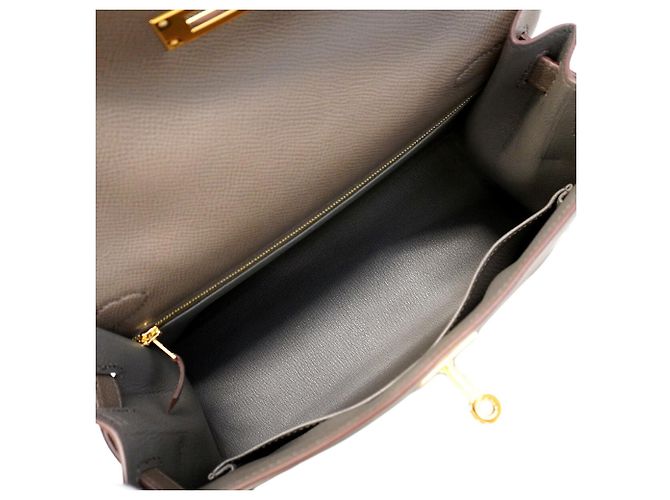 Hermès Borsa Hermes Kelly 28 Grigio - vista 4