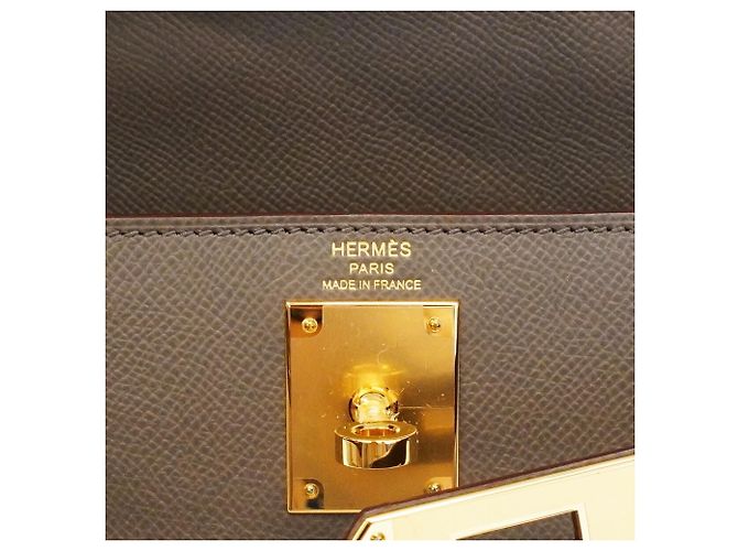 Hermès Borsa Hermes Kelly 28 Grigio - vista 5