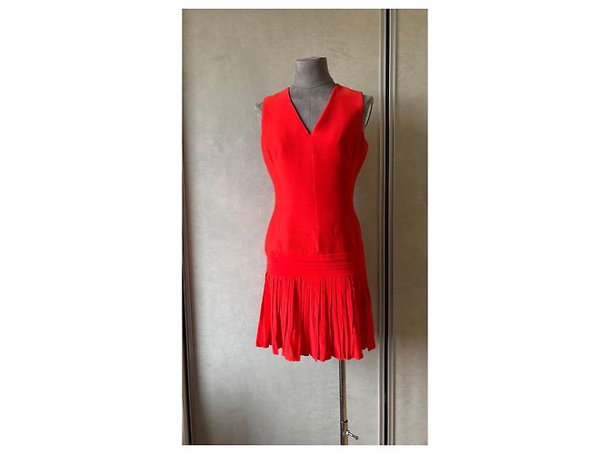 Christian Dior rotes Sommerkleid - Ansicht 2