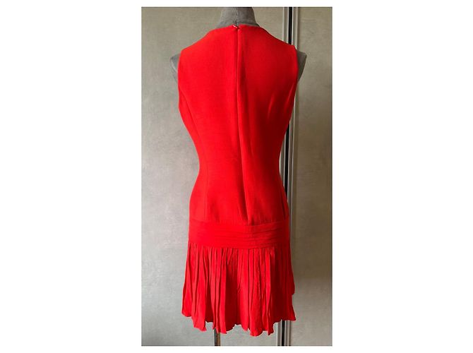 Christian Dior rotes Sommerkleid - Ansicht 4