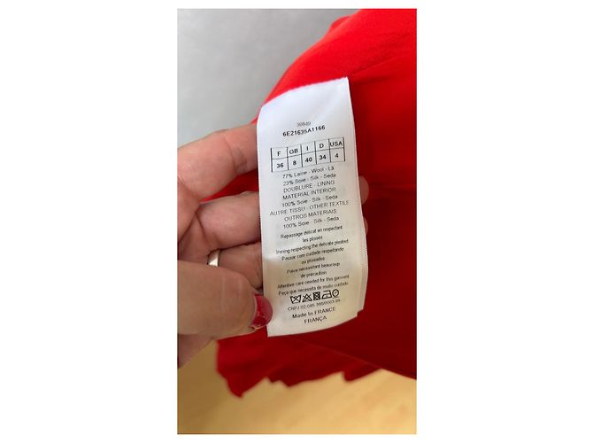 Christian Dior rotes Sommerkleid - Ansicht 7