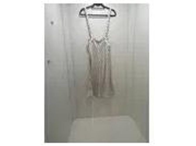 Maje Vestido pichi a rayas Blanco - vista 4