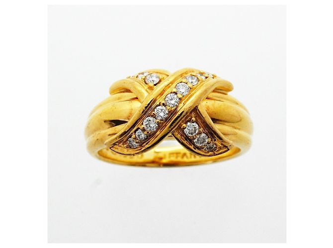 Tiffany & Co. Ehering aus 18K Gelbgold mit Diamanten - Ansicht 2