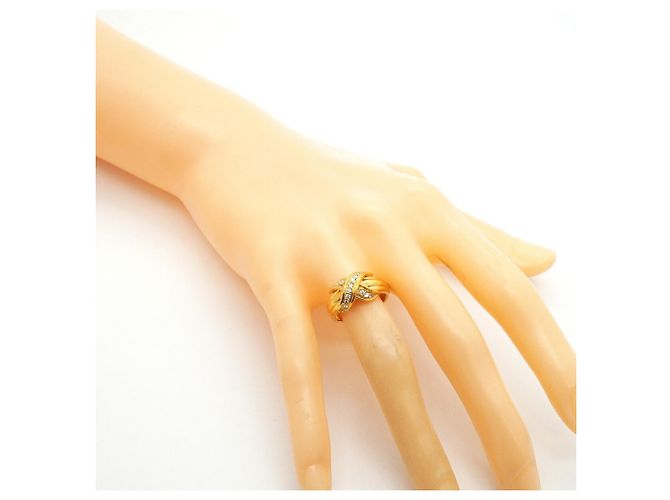 Tiffany & Co. Ehering aus 18K Gelbgold mit Diamanten - Ansicht 7