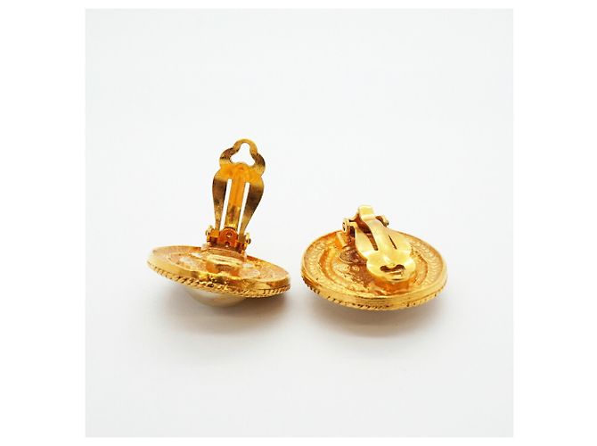 Orecchini a cerchio placcati oro Chanel D'oro - vista 4