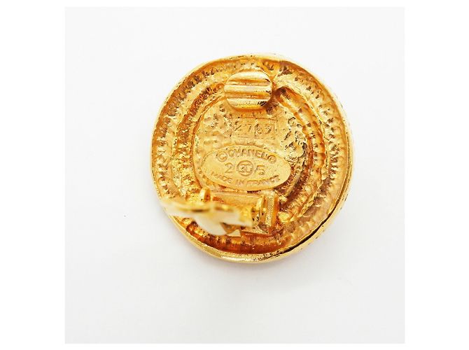 Orecchini a cerchio placcati oro Chanel D'oro - vista 5