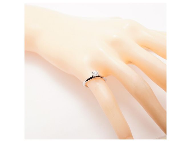 Anel Solitário Tiffany & Co. em Platina - vista 8