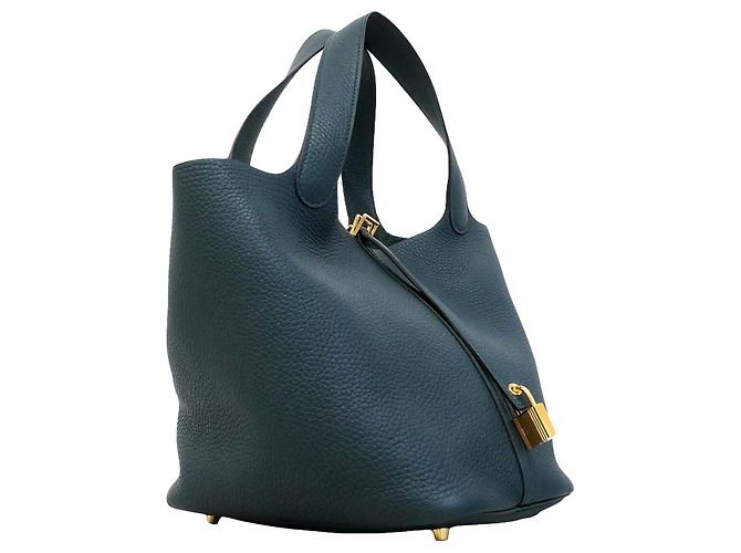Hermès Borsa Hermes Picotin Lock MM Verde - vista 2