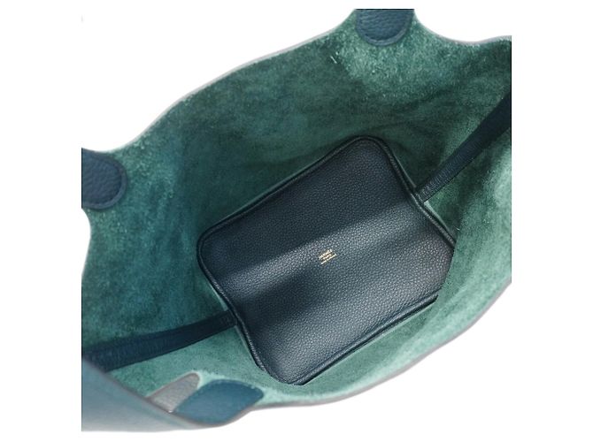 Hermès Borsa Hermes Picotin Lock MM Verde - vista 4