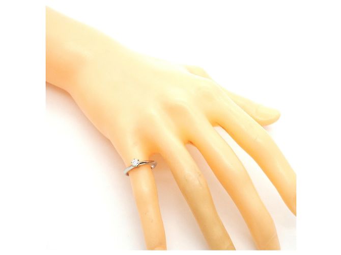Tiffany & Co. Solitärring aus Platin 950 - Ansicht 8