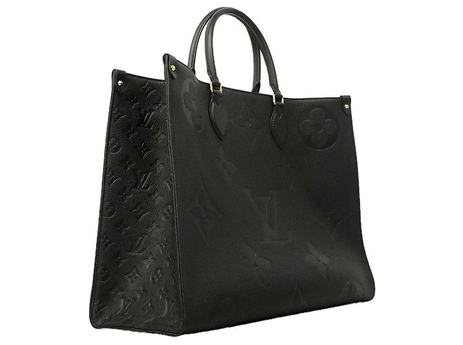 Borsa Tote Louis Vuitton Monogram Empreinte OnTheGo GM Nero - vista 2
