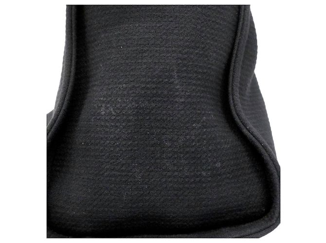 Chanel Deauville Canvas Chain Tote Bag Schwarz - Ansicht 8