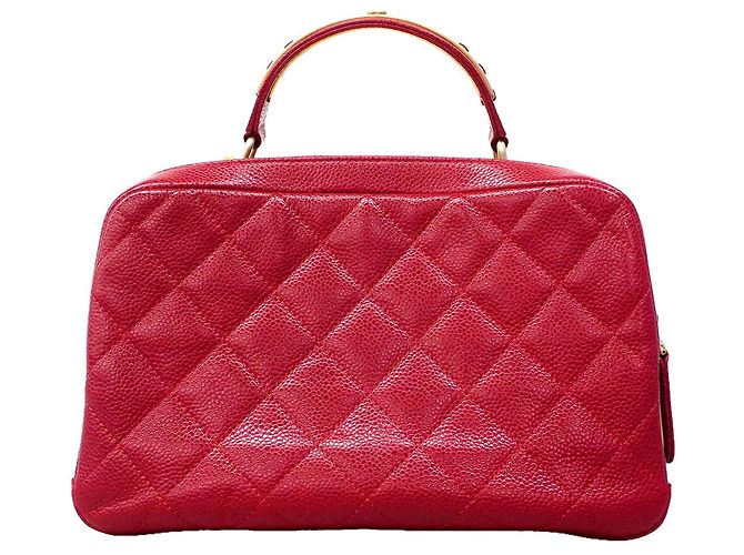 Borsa a tracolla con catena Chanel Matelassé Rosso - vista 12