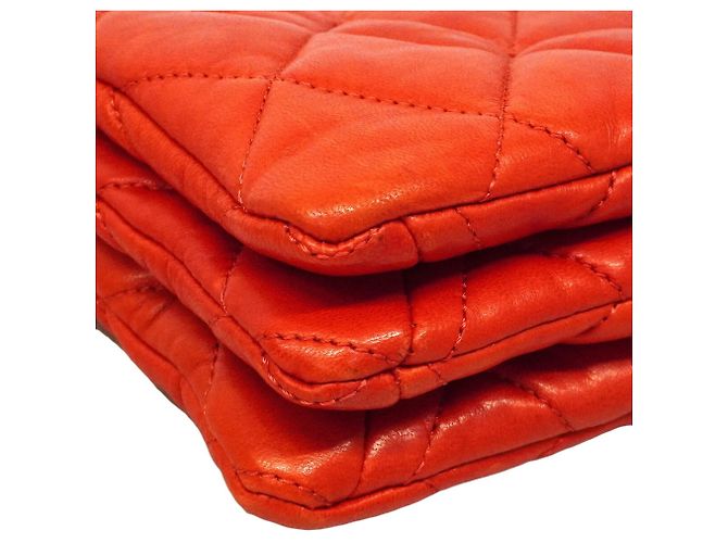 Borsa a tracolla Chanel Matelassé Rosso - vista 11