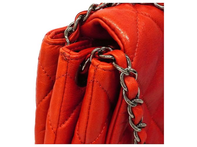 Borsa a tracolla Chanel Matelassé Rosso - vista 12