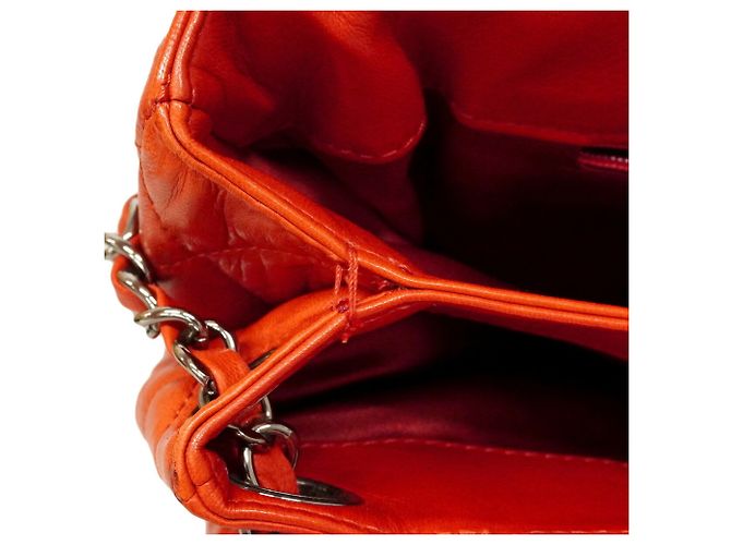 Borsa a tracolla Chanel Matelassé Rosso - vista 7
